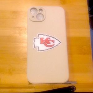Super Bowl winners iPhone 14 plus silicone case; Kansas City chiefs 2023.